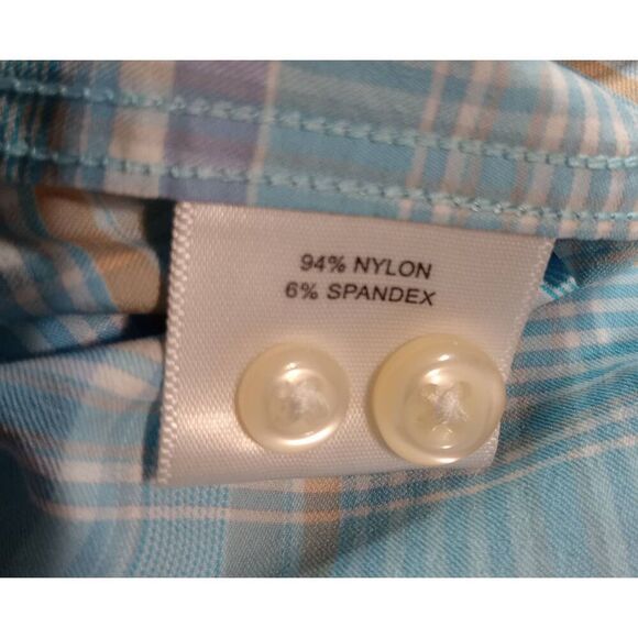 Peter Millar Shirt Men's Medium Blue Summer Comfort Button Front Long Sleeve - Picture 7 of 9